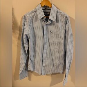 Abercrombie & Fitch Light Blue Striped Shirt
